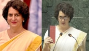 Priyanka Gandhi: പ്രിയങ്ക ​ഗാന്ധി, മെമ്പർ‍ ഓഫ് പാർലമെന്റ്; കേരള സാരിയിൽ ഭരണഘടന ഉയർത്തിപിടിച്ച് വയനാട് എംപിയായി സത്യപ്രതിജ്ഞ 