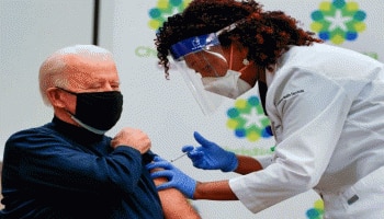 ജനങ്ങള്‍ക്ക് പ്രചോദനമാകാന്‍  Joe Biden, COVID Vaccine സ്വീകരിച്ചത്  തത്സമയം കണ്ടത് ലക്ഷങ്ങള്‍ 