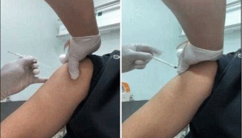 കാലി സിറിഞ്ചുമായി  Covid Vaccination നല്‍കിയ  ആരോഗ്യ പ്രവര്‍ത്തകന്‍  അറസ്റ്റില്‍