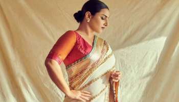 വൈറ്റ് എംബ്രോയിഡറി സാരിയിൽ അടിപൊളിയായി Vidya Balan; ചിത്രങ്ങൾ കാണാം