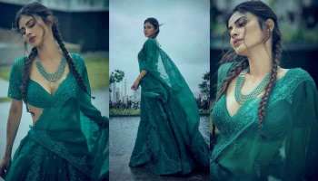 Bottle Green ലഹങ്കയില്‍  ബോളിവുഡ് താരം  Mouni Roy, ലഹങ്കയുടെ വില കേട്ട്  അമ്പരന്ന് ആരാധകര്‍...!! വൈറലായി ചിത്രങ്ങള്‍