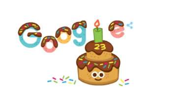 Google turns 23: പിറന്നാള്‍ ദിനത്തില്‍ പുതിയ ഡൂഡിലുമായി ഗൂഗിള്‍ 