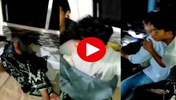 Viral Video: ഉറങ്ങിക്കിടന്ന കൂട്ടുകാരനെ എടുത്ത് സ്കൂട്ടറില്‍ ഇരുത്തി ഒറ്റപ്പറക്കല്‍....!!  വീഡിയോ വൈറല്‍