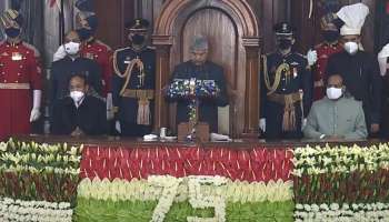 Budget Session 2022: നയപരമായ തീരുമാനങ്ങള്‍ രാജ്യത്തിന്‌ മുതല്‍ക്കൂട്ട്, സർക്കാരിന്‍റെ കാഴ്ചപ്പാടിനെ പ്രശംസിച്ച് രാഷ്‌ട്രപതി 