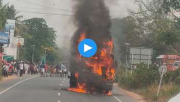 ആറ്റിങ്ങൽ ദേശീയപാതയിൽ ബൈക്കും ലോറിയും കൂട്ടിയിടിച്ചുണ്ടായ അപകടത്തിൽ തീപിടുത്തം; ബൈക്ക് യാത്രികന് ദാരുണാന്ത്യം