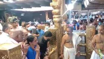 Dileep visits sabarimala temple