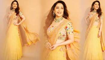 Madhuri Dixit: കാലത്തിന് അതീതമായ സൗന്ദര്യം, മഞ്ഞ ലെഹങ്കയില്‍  മാധുരി ദീക്ഷിത്, ഫോട്ടോസ് വൈറല്‍ 