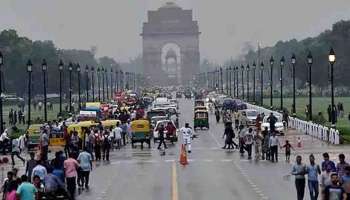 Delhi Rain : ഡൽഹിക്ക് അൽപം ആശ്വാസം; രാജ്യതലസ്ഥാനത്തെ തണുപ്പിച്ച് മഴയും ആലിപ്പഴം വീഴ്ചയും