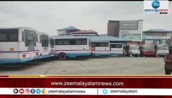 KSRTC employees strike several bus cancelled due to the employee strike