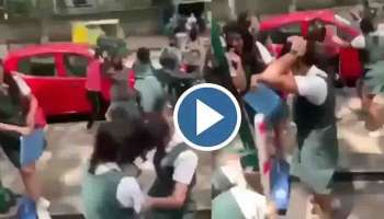 Viral Video : ബെംഗളൂരുവിൽ നടുറോഡിൽ പെൺകുട്ടികളുടെ കൂട്ടയടി; മുടിക്ക് പിടിച്ച് ബേസ് ബോൾ ബാറ്റു കൊണ്ടാണ് തമ്മിൽ ഏറ്റുമുട്ടിയത്
