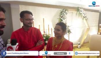 Manjari and her husband share their happiness through Zee Malayalam News