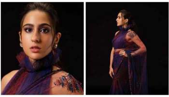 Sara Ali Khan latest Photoshoot: സാരിയില്‍  ആരാധക ഹൃദയം കീഴടക്കി സാറാ അലി ഖാന്‍, ചിത്രങ്ങള്‍ വൈറല്‍ 