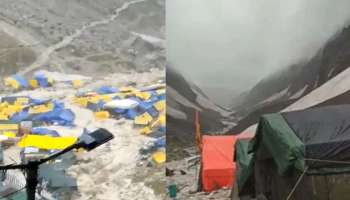 Amarnath cloudburst: അമർനാഥിൽ മേഘ വിസ്ഫോടനം, മൂന്ന് പേരെ കാണാതായി