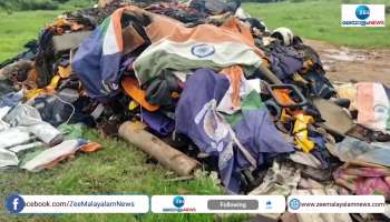 Indian National Flag found in dumped amidst scrap in Kochi