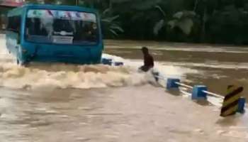 പാലത്തിലൂടെ സാഹസിക യാത്ര; ബസിന് പിഴ ചുമത്തി ട്രാഫിക് പൊലീസ്