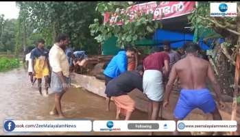 Heavy rain fall: flood threat in kuttandu
