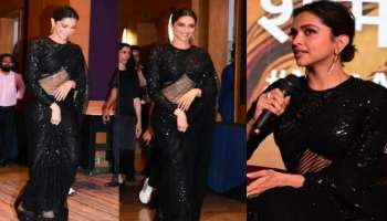 Deepika Padukone Stunning look: ബ്ലാക്ക് സാരി, ഇന്‍ഫിനിറ്റി ബ്ലൗസ് ആരാധകരെ അമ്പരപ്പിച്ച്  ദീപിക പദുകോണ്‍  