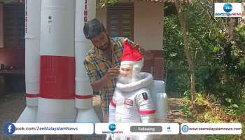 Santa Claus took off on a rocket in Ernakulam