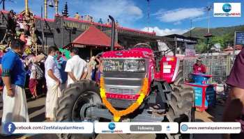 Mayor Nagercoil Mahesh donated a new tractor to the sabarimala Devaswom Board