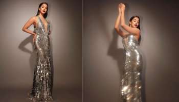 Pooja Hegde: സിൽവർ കളർ ഷിമ്മെറി ​ഗൗണിൽ തിളങ്ങി പൂജ ഹെ​ഗ്ഡെ; ചിത്രങ്ങൾ ഏറ്റെടുത്ത് ആരാധകർ