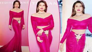 Priyanka Chopra at Bulgari event: മജന്ത സ്കർട്ടും ഓഫ് ഷോൾഡർ ടോപ്പും ധരിച്ച് പ്രിയങ്ക ചോപ്ര, വജ്രം പോലെ തിളങ്ങി താരം 