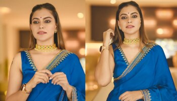 Actress Anusree: സംതിങ് സ്പെഷ്യൽ.... നീലശലഭം പോലെ നടി അനുശ്രീ