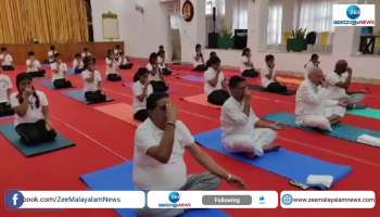 Governor Arif Muhammed Khan in Yoga Day 2023