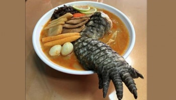 Godzilla Ramen: ഇത് സൂപ്പറാ! &quot;ഗോഡ്സില്ല റാമെൻ&quot; കഴിച്ചിട്ടുണ്ടോ? വീഡിയോ