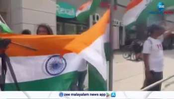 Indian community defends pro-Khalistan with tricolor flag