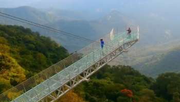 Glass Bridge: 120 അടി നീളം 150 അടി ഉയരം; ഇന്ത്യയിലെ ഏറ്റവും വലിയ ചില്ലുപാലം വാ​ഗമണിൽ