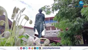 Disprespect to Mahatma Gandhi Statue in Payyannur 