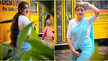 Malavika Nair: സാരിയിൽ നാടൻ പെൺകൊടിയായി മാളവിക നായർ; ചിത്രങ്ങൾ കാണാം