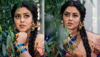 Shamna Kkasim: സാരിയിൽ സുന്ദരിയായി ഷംന കാസിം, ചിത്രങ്ങൾ