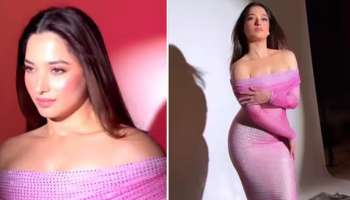 Tamannaah Bhatia: പിങ്ക് ബോഡികോൺ ഡ്രസിൽ ഹോട്ട് ലുക്കിൽ തമന്ന