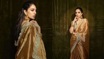 Sobhita Dhulipala: ഗോൾഡൻ സാരിയിൽ റോയൽ ലുക്കിൽ ശോഭിത; ചിത്രങ്ങൾ കാണാം