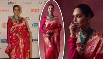 Esha Gupta at Filmfare 2024: ചുവപ്പ് ബനാറസി സാരിയില്‍ ഇഷാ ഗുപ്ത, സുപ്പര്‍ സ്റ്റൈലിഷ് ഫോട്ടോസ് വൈറല്‍!!   