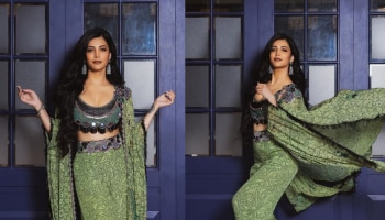 Shruthi Haasan: ഗ്രീൻ ലേഡി...! ശ്രുതിയുടെ ചിത്രങ്ങൾ കാണാം