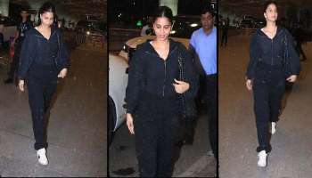 Suhana Khan Airport Look: സിമ്പിള്‍ ബ്ലാക്ക് കോ-ഓർഡ് സെറ്റില്‍ സുഹാന ഖാൻ, ചിത്രങ്ങള്‍ വൈറല്‍  