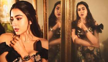 Sara Ali Khan: ബ്ലാക്ക് ഫ്ലോറൽ ഗൗണിൽ സാറ അലി ഖാൻ