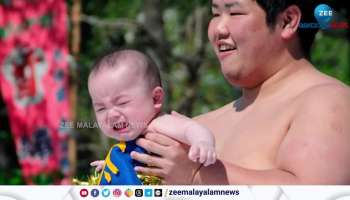 Crying baby sumo in Japan