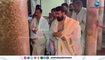 Actor Mohanlal visit at Mamanikun Bhagwati temple