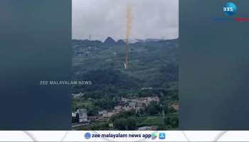 Suspected Chinese rocket debris seen falling over village after launch