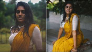Nimisha Sajayan: നനഞ്ഞ സാരിയിൽ അതീവ സുന്ദരിയായി നിമിഷ; ചിത്രങ്ങൾ കാണാം