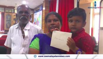 A four-and-a-half-year-old boy gave the money he collected to buy a bicycle to Rebuild Wayanad