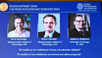 Nobel Prize in Economics 2024: &#039;രാജ്യത്തിൻ്റെ സാമ്പത്തിക അഭിവൃദ്ധിയിൽ സ്ഥാപനങ്ങളുടെ പങ്ക്&#039;; സാമ്പത്തിക ശാസ്ത്ര നൊബേല്‍ 3 പേർക്ക്