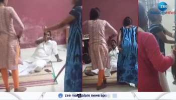 Women summon local leader thrash him with broom and shoes for sending obscene messages