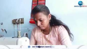 Woman who designing costumes for Theyyam artists
