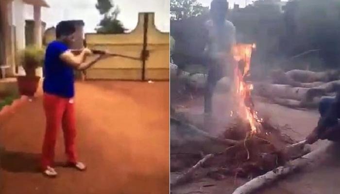 പട്ടിക്കുട്ടികളെ കെട്ടിയിട്ട് ജീവനോടെ കത്തിച്ച സംഭവത്തില് എട്ട് വിദ്യാര്ത്ഥികളെ പൊലീസ് അറസ്റ്റ് ചെയ്തു പട്ടിക്കുട്ടികളെ കെട്ടിയിട്ട് ജീവനോടെ കത്തിച്ച സംഭവത്തില് എട്ട് വിദ്യാര്ത്ഥികളെ പൊലീസ് അറസ്റ്റ് ചെയ്തു