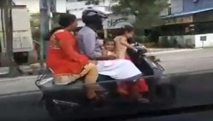 Video: കുട്ടി സ്കൂട്ടര് ഓടിച്ചു; അച്ഛന്റെ ലൈസന്സ് പോയി Video: കുട്ടി സ്കൂട്ടര് ഓടിച്ചു; അച്ഛന്റെ ലൈസന്സ് പോയി
