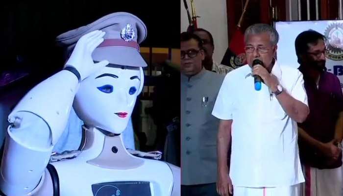 മുഖ്യമന്ത്രിയെ സല്യൂട്ട് ചെയ്ത് റോബോട്ട്!! നേട്ടങ്ങളുടെ പടികള് കയറി കേരള പൊലീസ്... മുഖ്യമന്ത്രിയെ സല്യൂട്ട് ചെയ്ത് റോബോട്ട്!! നേട്ടങ്ങളുടെ പടികള് കയറി കേരള പൊലീസ്...